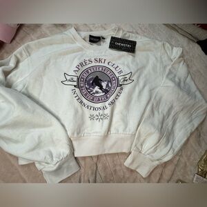 Chemistry White and Purple Ski Club Sweatshirt
